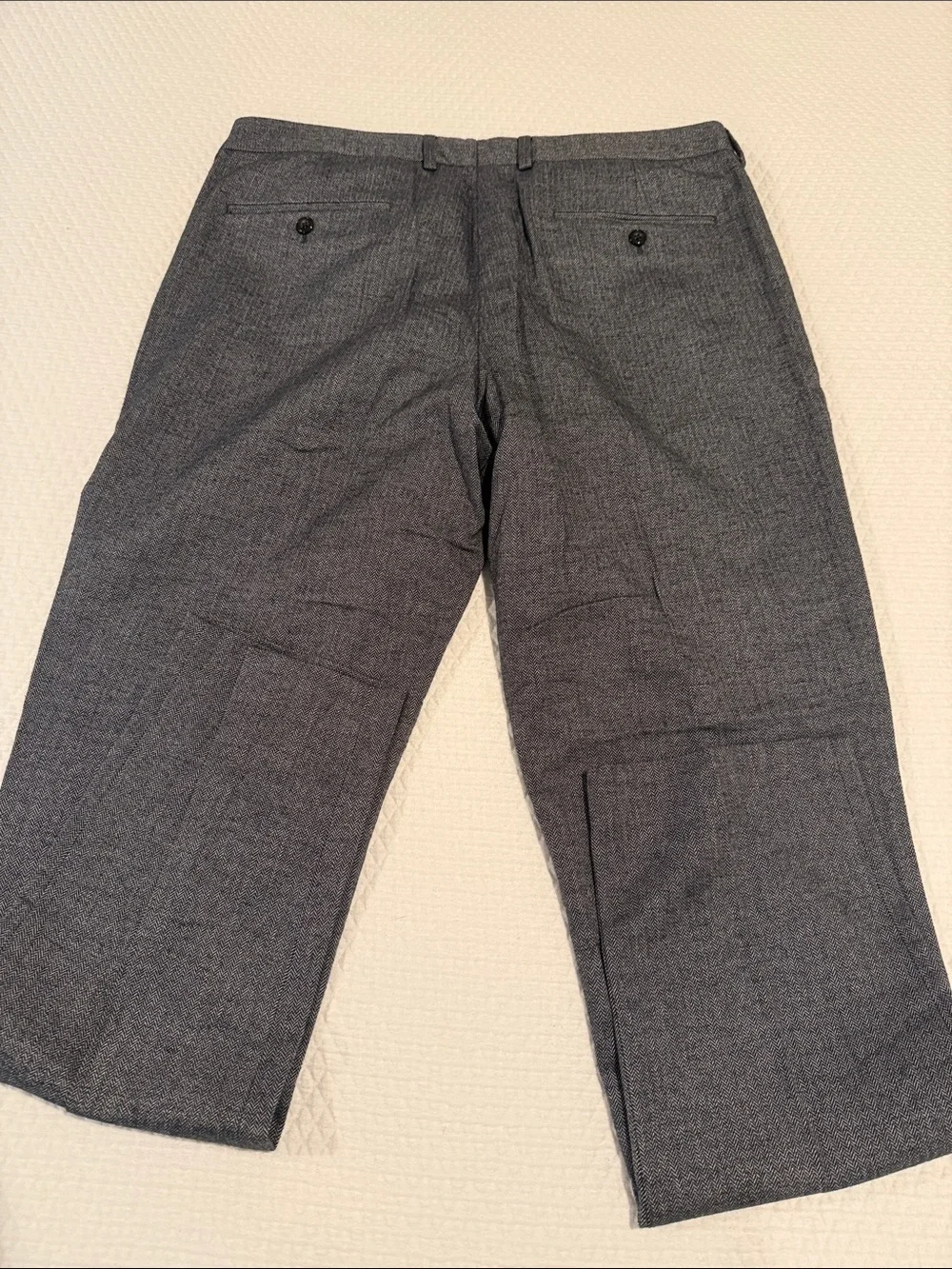 Men's J Crew Bowery Gray Dress Pants Slim Fit 35 x 32